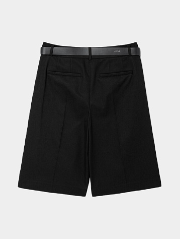Женские шорты JUUN.J Cotton Belted Shorts Black