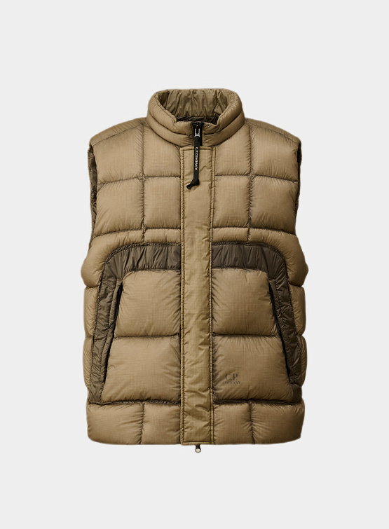 Жилет C.P. Company D.D. Shell Lens Down Vintage Khaki