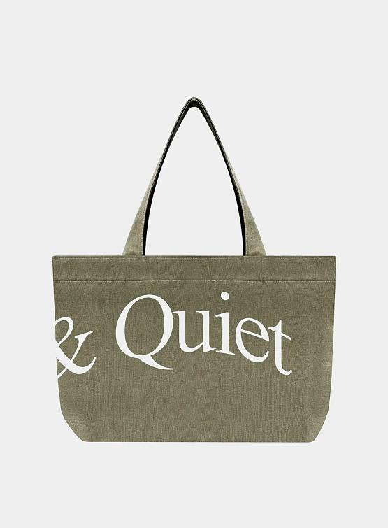 Тоут MUSEUM OF PEACE & QUIET Wordmark Olive