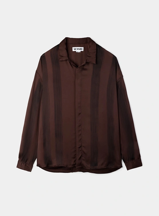 Рубашка Sunnei Over Shirt Brown