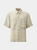Рубашка C.P. Company Linen Boxy Short Sleeve Blue Fox