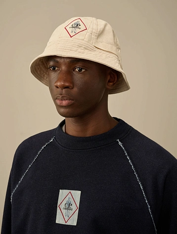 Панама C.P. Company Bull Assi Bucket Hat Greige