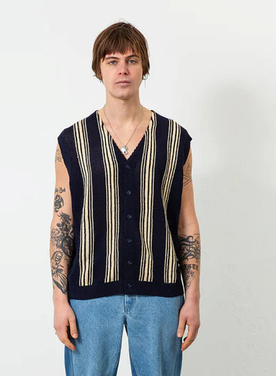 Жилет ACMH Frank Vest Mesh Stripe Navy