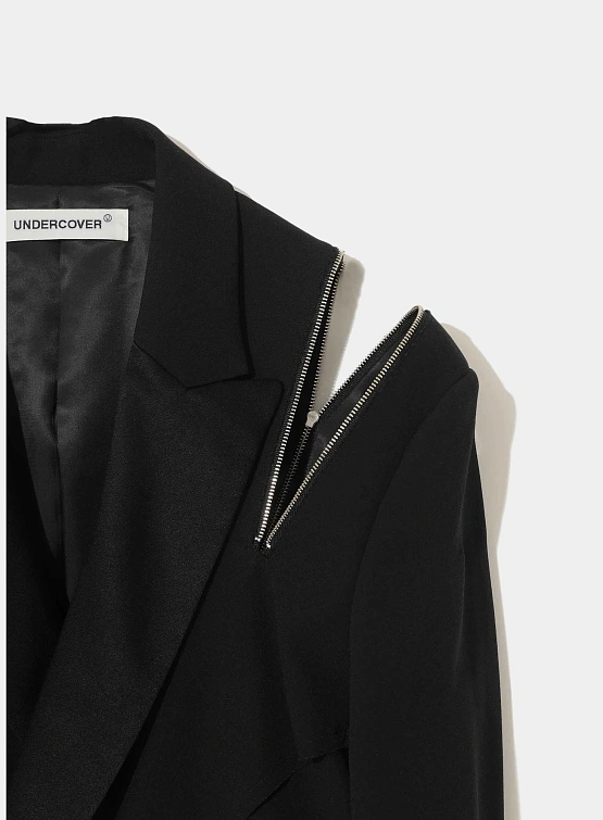 Женский пиджак UNDERCOVER Blend Inside-Out Satin Black