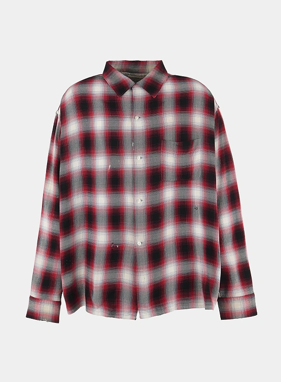 Рубашка SAINT MXXXXXX LM Check Shirt Check Red