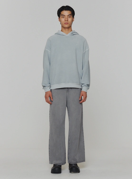 Худи AMOMENTO Garment Dyed Hoodie Mint