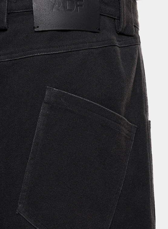 Джинсы ARNODEFRANCE Raw Edge Baggy Washed Black