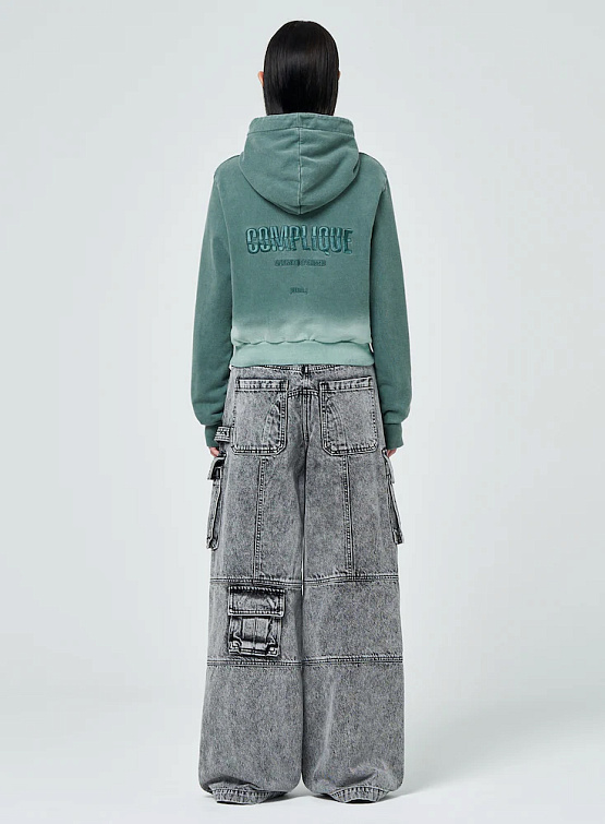 Женские джинсы JUUN.J Acid Multi-Pocket Cargo Denim Gray