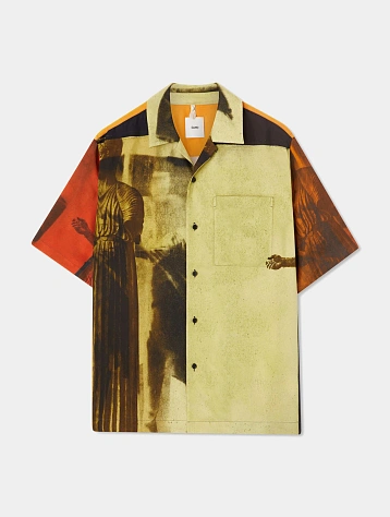 Рубашка OAMC Printed Shirt Yellow/Orange