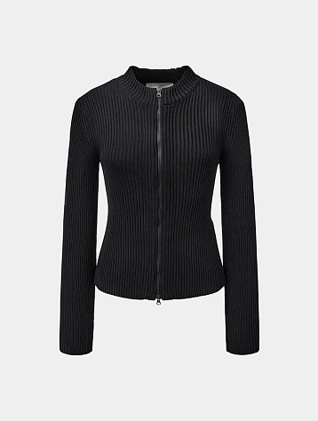 Женский кардиган AMOMENTO Ribbed Mock Neck Black