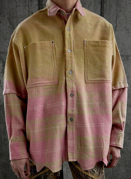 Рубашка PDF Raf Plaid Pink