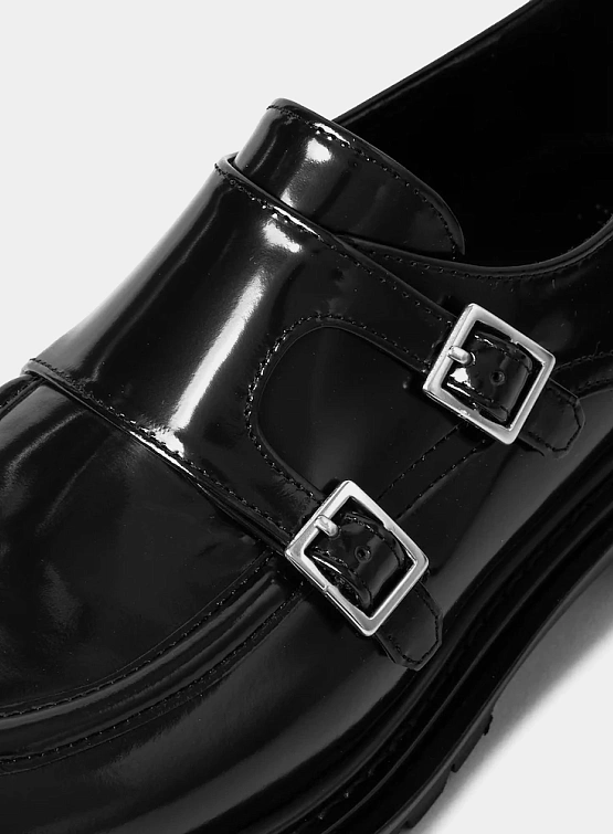 Лоферы JUUN.J Vibram Sole Loafers with Buckle Black