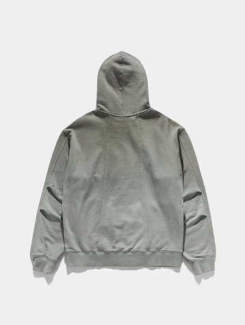 Зип-худи UNAFFECTED Dyed 4P Zip-Up Sage Green