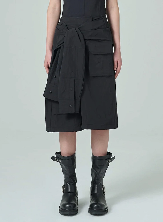 Шорты JUUN.J Sleeve Tide Cargo Short Pants Black