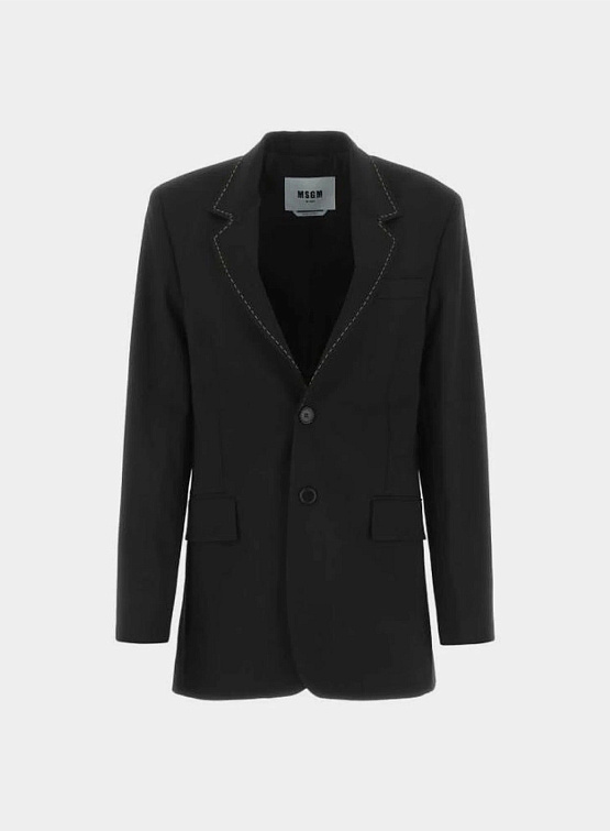 Женский пиджак MSGM Blazer Monopetto Black