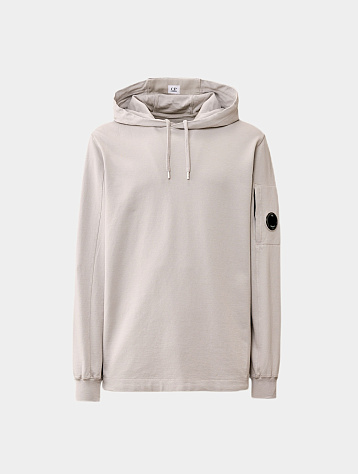 Худи C.P. Company Light Fleece Hoodie Drizzle Grey