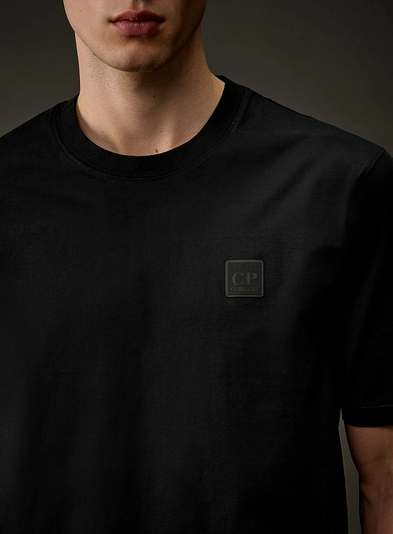 Футболка C.P. Company The Metropolis Series Mercerized Black