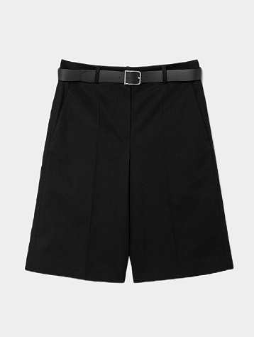 Женские шорты JUUN.J Cotton Belted Shorts Black
