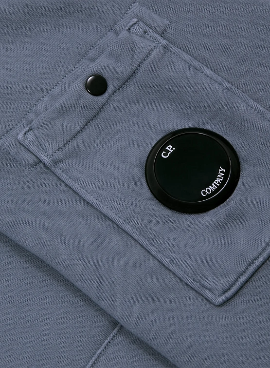 Худи C.P. Company Cotton Diagonal Fleece Resist Stormy Weather