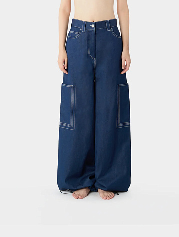 Брюки Sunnei Fit Loose Pants Blue