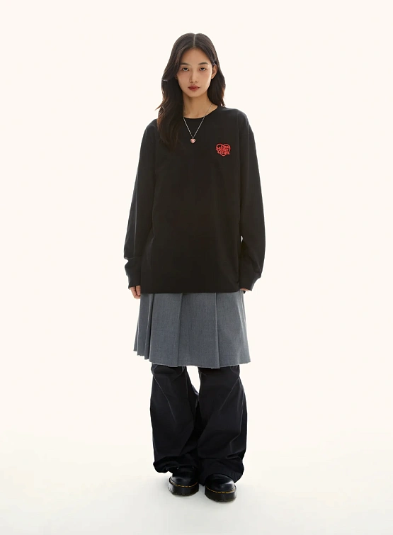 Лонгслив LMC Heart Globe Long Slv Tee Black