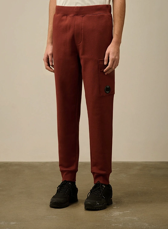 Брюки C.P. Company Diagonal Raised Fleece Lens Sable