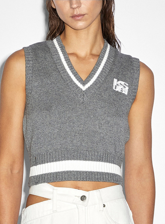 Женский жилет Ksubi Skippper Vest Grey Marle Grey
