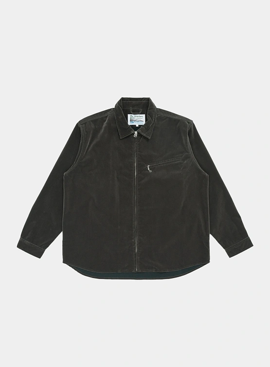 Рубашка Garbstore Grande Zip Shirt Grey