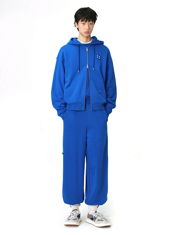 Зип-худи ADERERROR Sig; BL Tag 02 Blue