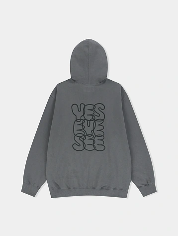 Худи YESEYESEE C-Logo Hoodie Dark Grey