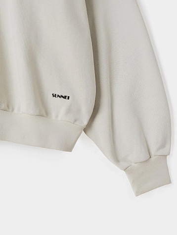 Худи Sunnei Small Logo Hoodie Silver Birch