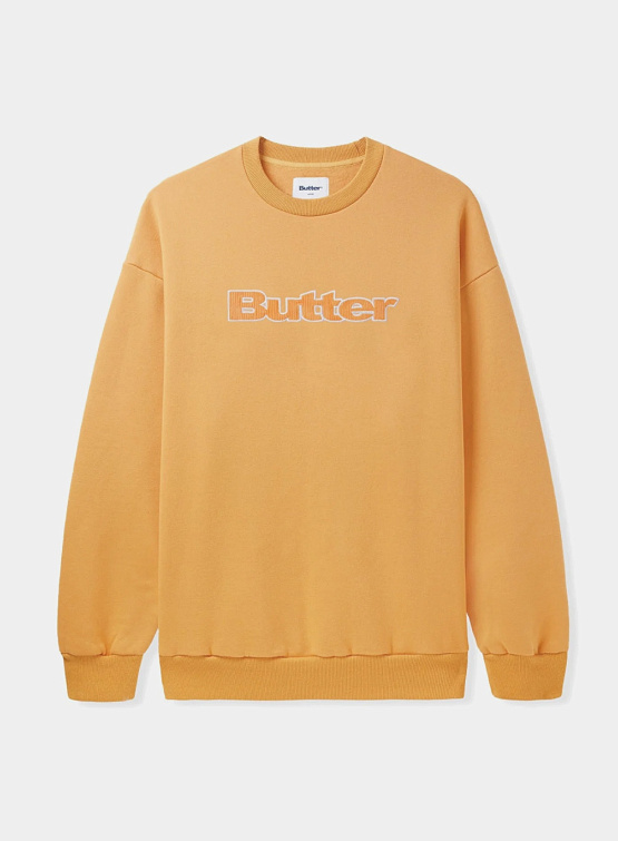 Свитшот Butter Goods Cord Logo Crewneck Sorbet