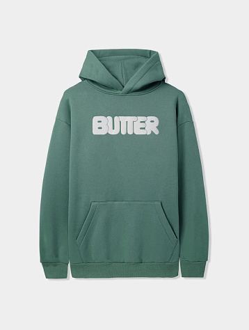 Худи Butter Goods Rounded Logo Pullover Jungle Wood