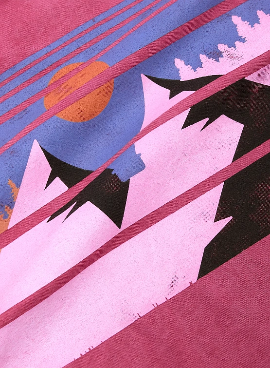 Свитшот ANGLAN Reversible Pigment Two Layer Washed Red