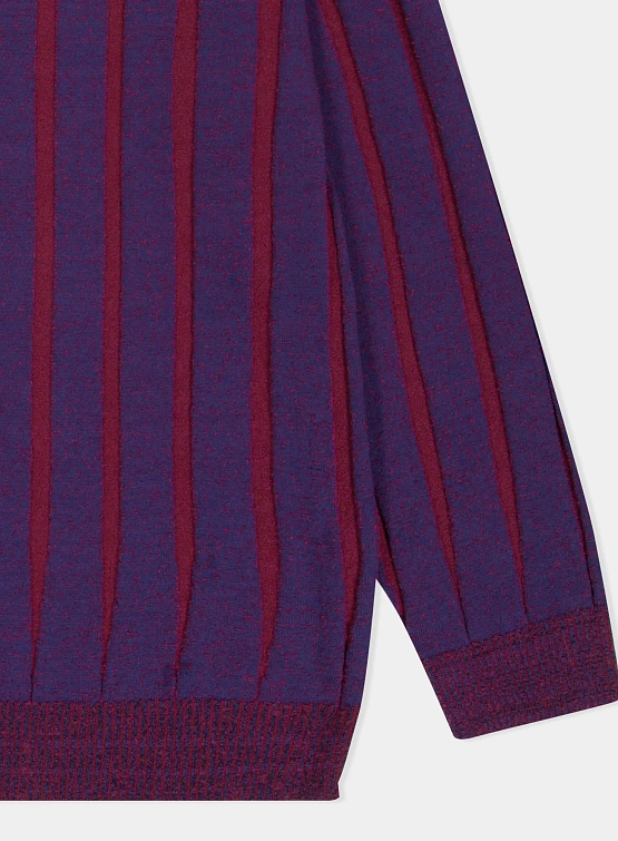 Свитер YESEYESEE Stipe Knit Pullover Navy