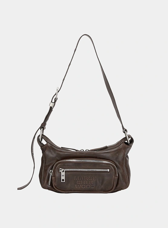 Женская сумка MARGESHERWOOD Outpocket Hobo Mini Washed Brown
