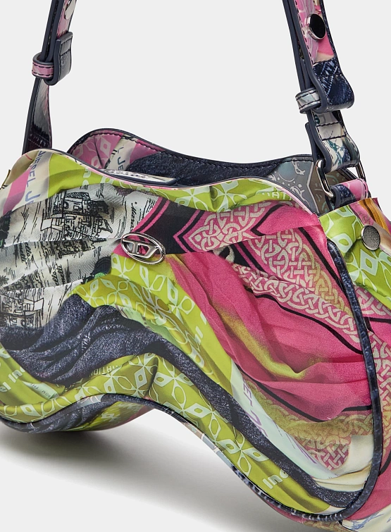 Женская сумка Diesel Play Shoulder Lime/Pink