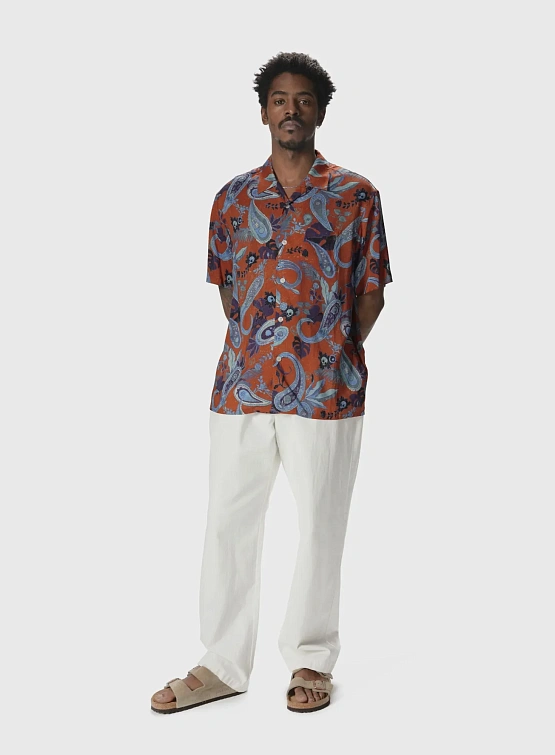 Рубашка thisisneverthat Weird Paisley S/S Shirt Red