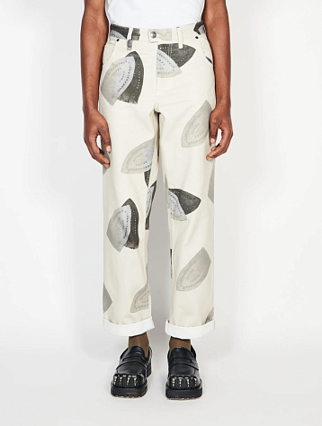 Джинсы Charles Jeffrey Loverboy Art Denim Iron Print