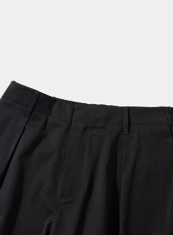 Брюки Uniform Bridge One Tuck Banding Slacks Black