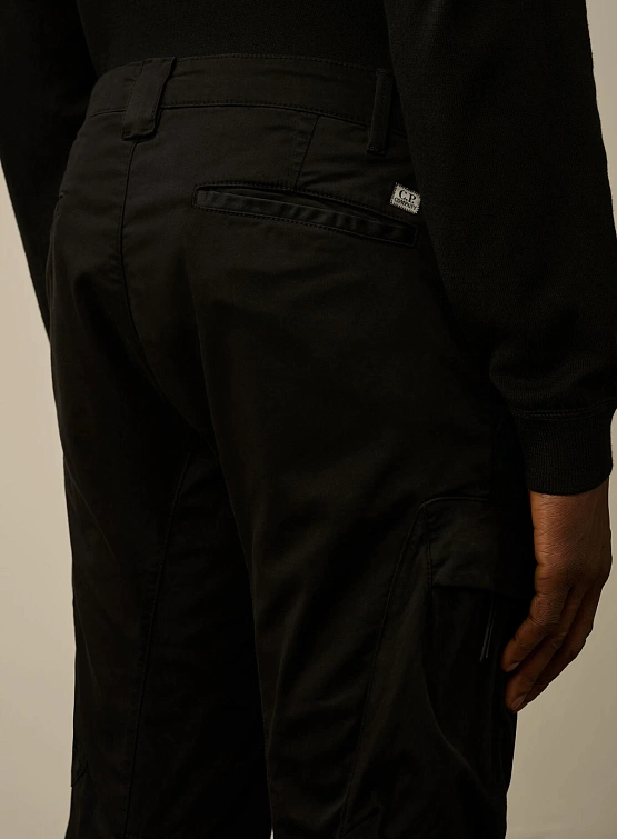 Брюки C.P. Company Stretch Sateen Ergonomic Cargo Black