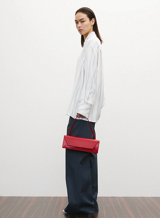 Женская рубашка Recto Double Layer Cuffs Stripe Sky Blue