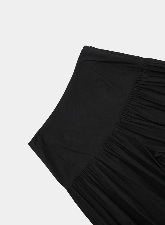 Женские брюки AMOMENTO Shirring Flare Pants Black