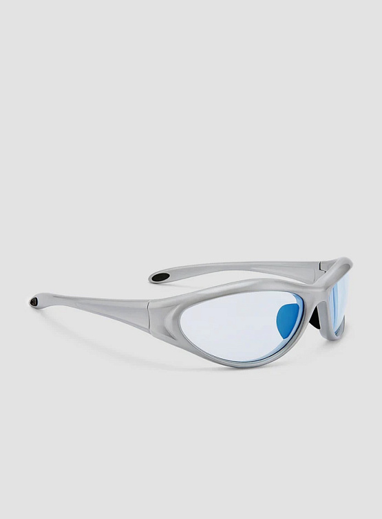Очки Bonnie Clyde Angel Silver & Blue Flash Lens