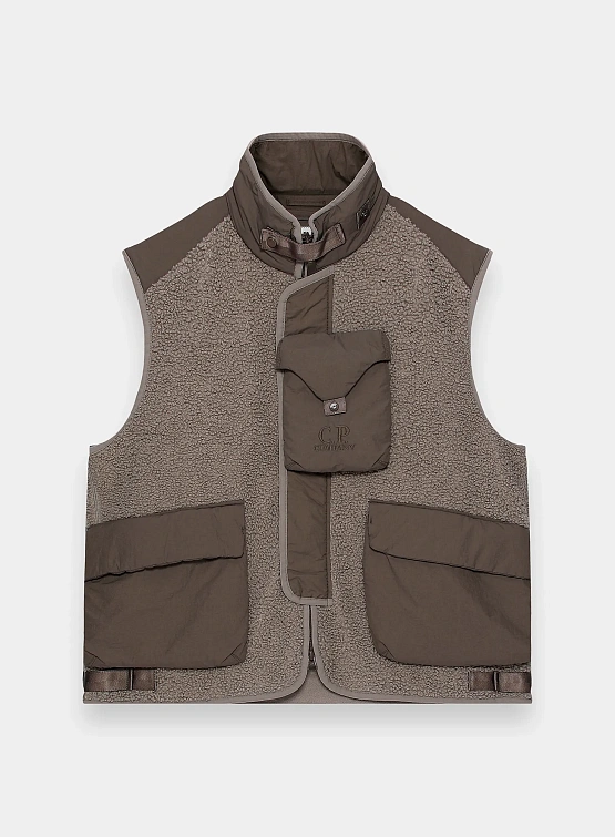 Жилет C.P. Company Polar Shell Mixed Vintage Khaki