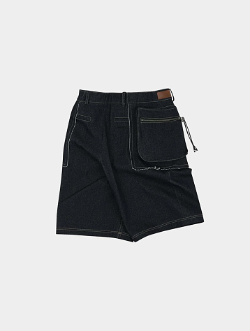 Шорты Andersson Bell Raw Cargo Denim Shorts Indigo