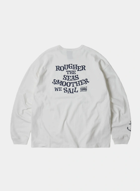 Лонгслив FrizmWORKS Rough Sea Smooth Sail White