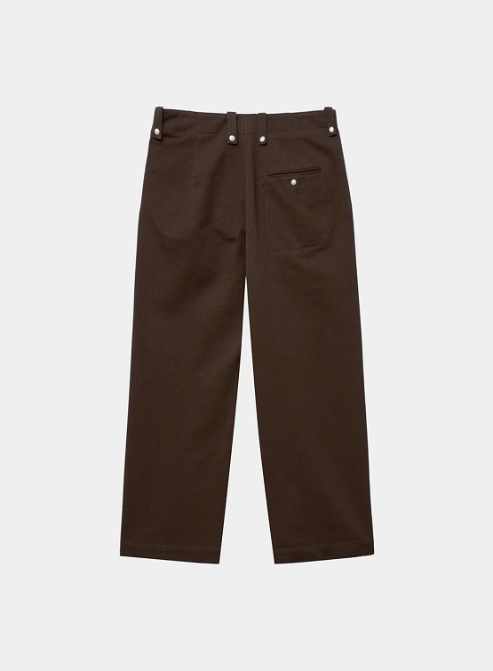 Брюки AFTER PRAY Wide Chino Brown
