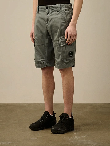 Шорты C.P. Company Stretch Sateen Cargo Stormy Weather