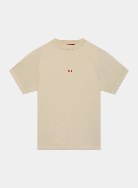 Футболка 424 Alias Regular T-Shirt Washing Dye Tea